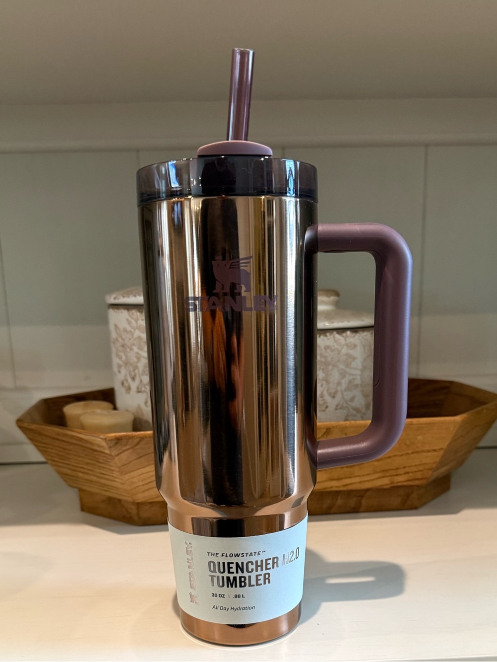 30 oz Stanley tumbler Rose gold
